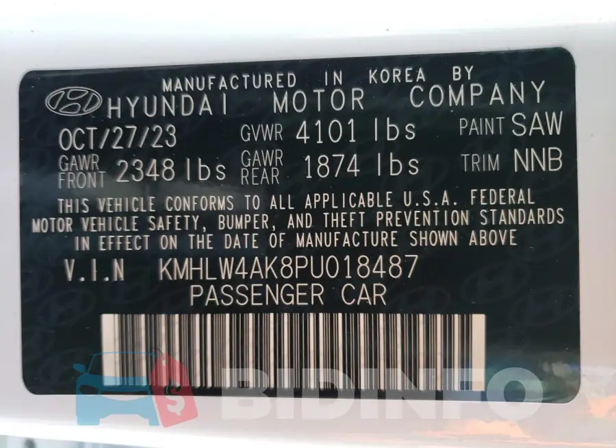 KMHLW4AK8PU018487 Photo# 13