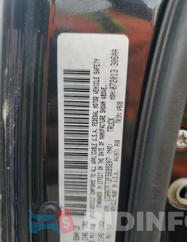 1C6RR7FT2FS699207 Photo# 12