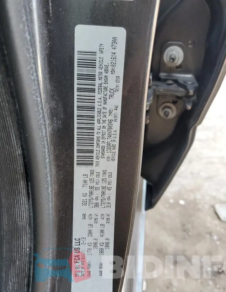 1C6SRFLT4KN780346 Photo# 12