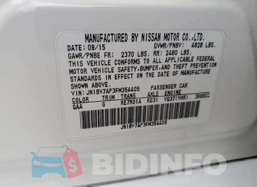 JN1BV7AP3FM354405 Photo# 12