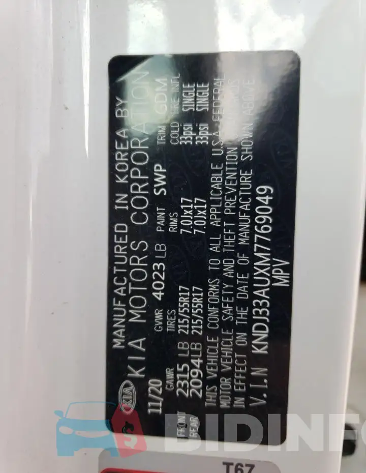 KNDJ33AUXM7769049 Photo# 13
