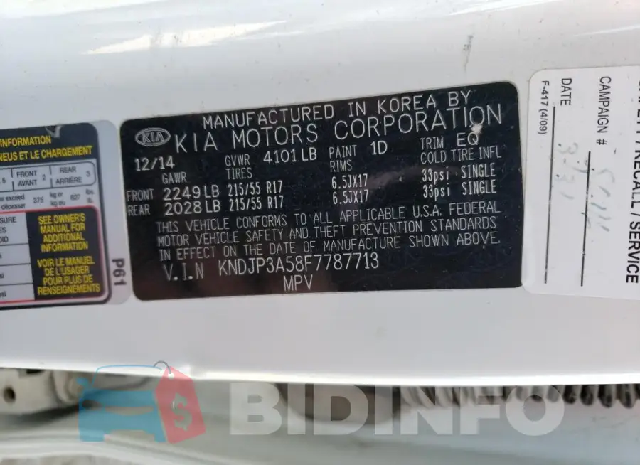 KNDJP3A58F7787713 Photo# 13