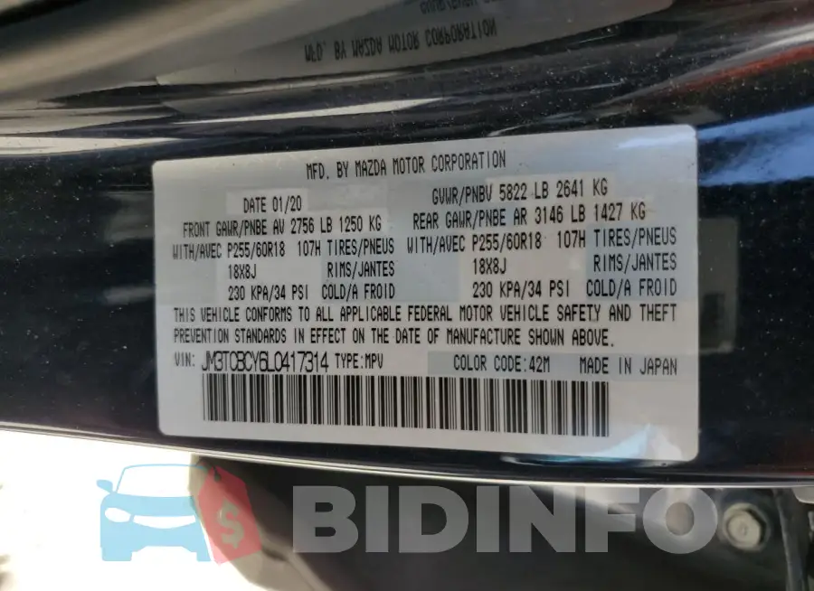 JM3TCBCY6L0417314 Photo# 14