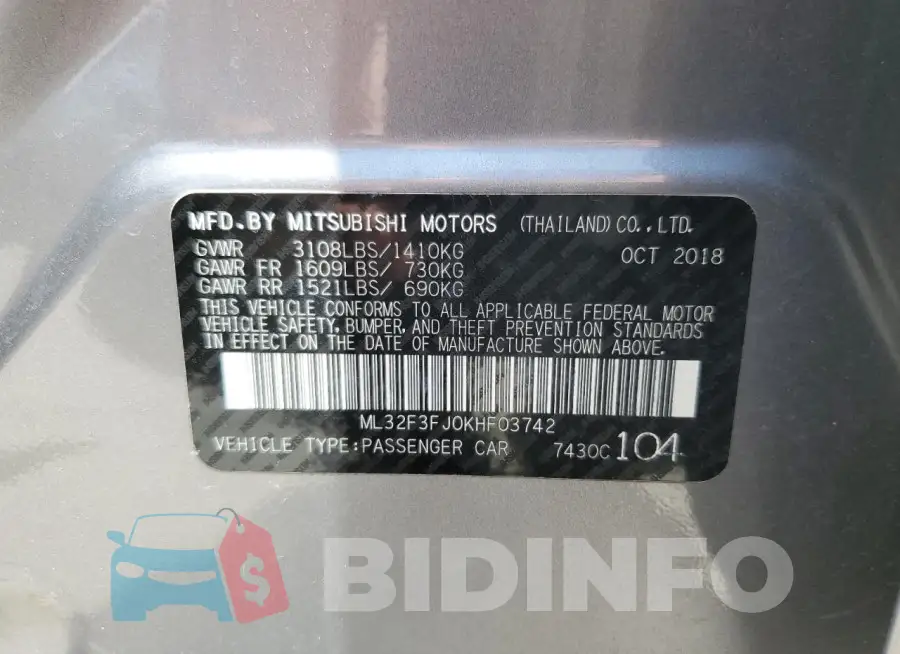ML32F3FJ0KHF03742 Photo# 12