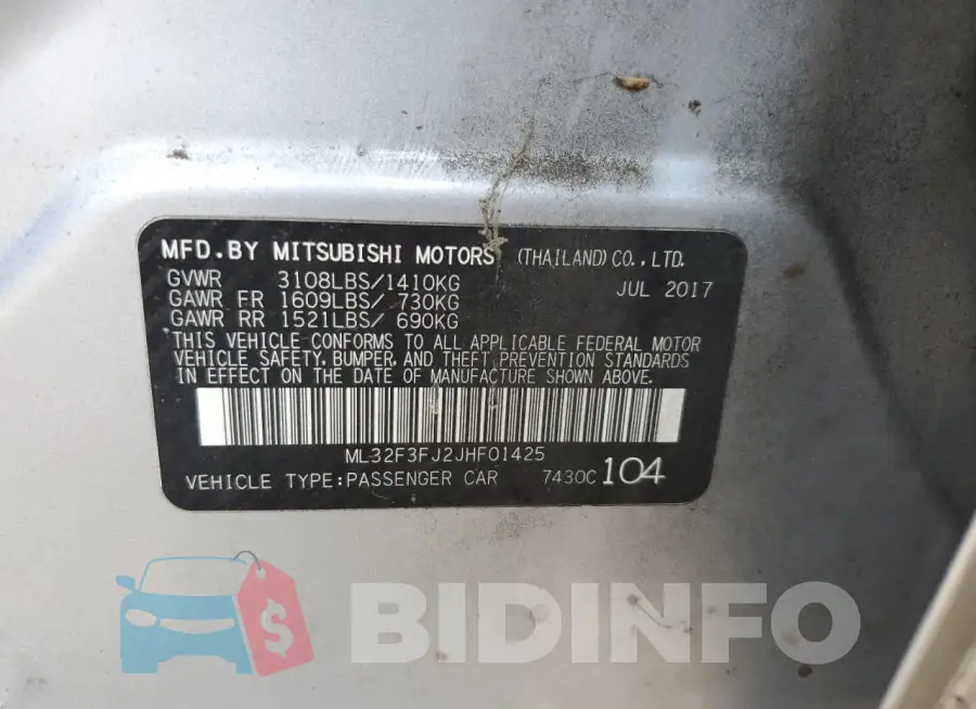 ML32F3FJ2JHF01425 Photo# 12