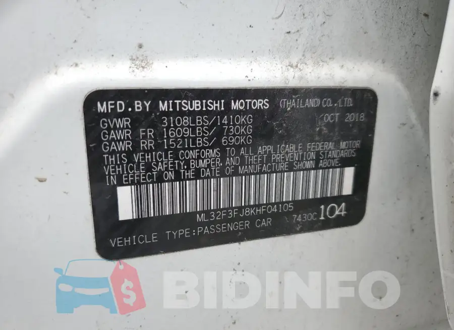 ML32F3FJ8KHF04105 Photo# 13