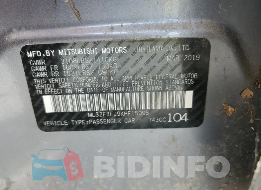 ML32F3FJ9KHF15095 Photo# 13
