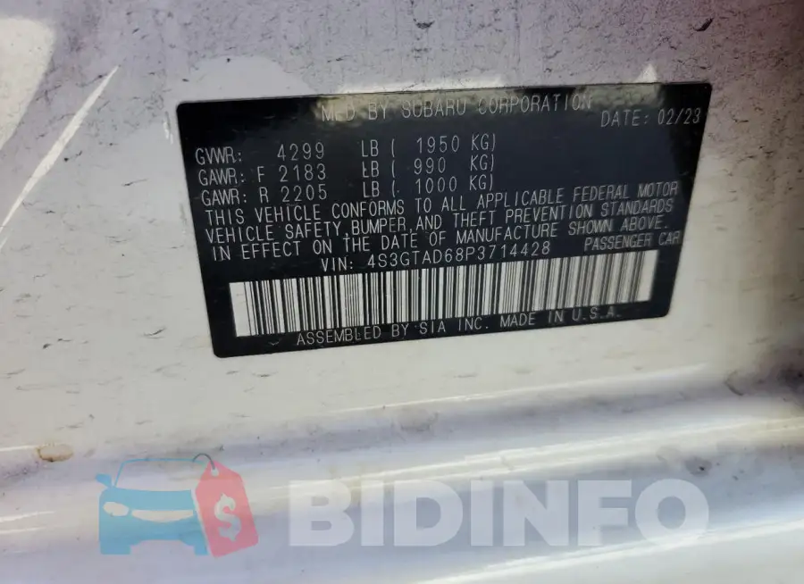 4S3GTAD68P3714428 Photo# 12