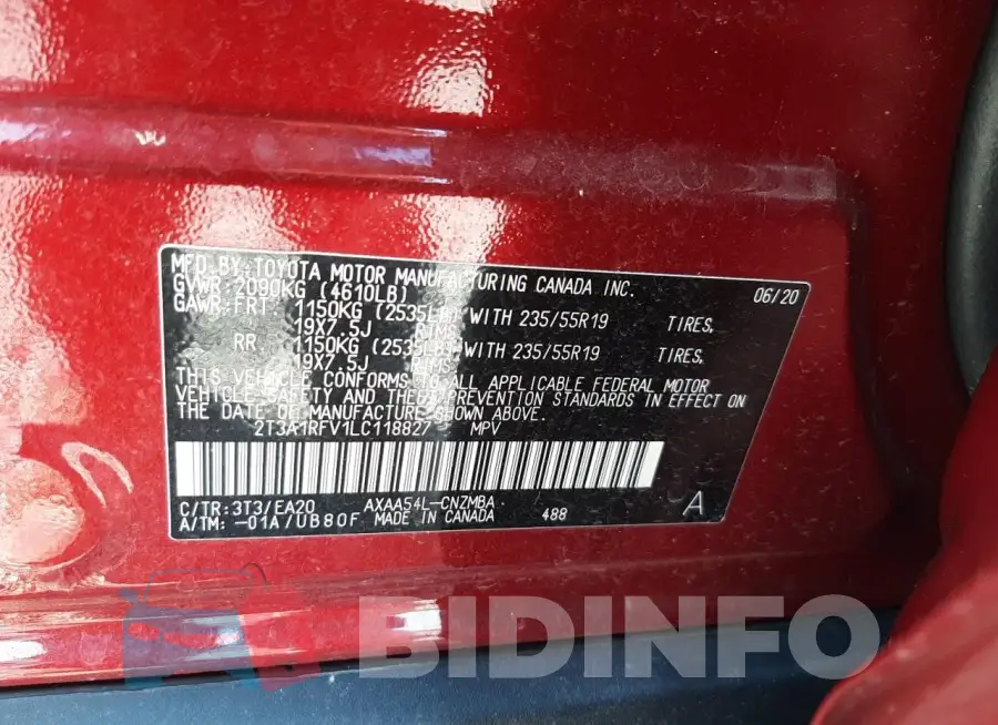 2T3A1RFV1LC118827 Photo# 14