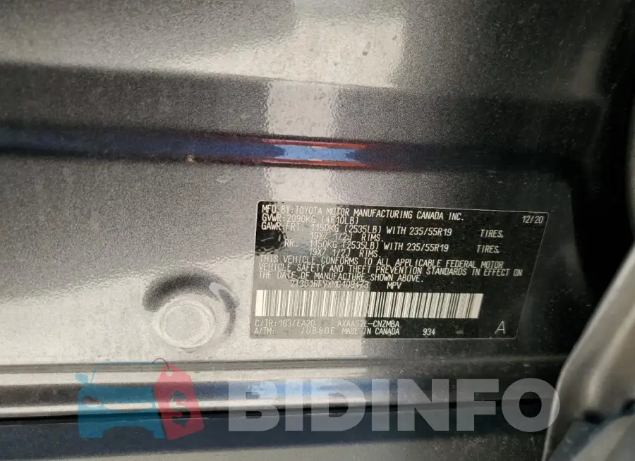2T3C1RFVXMC109473 Photo# 14