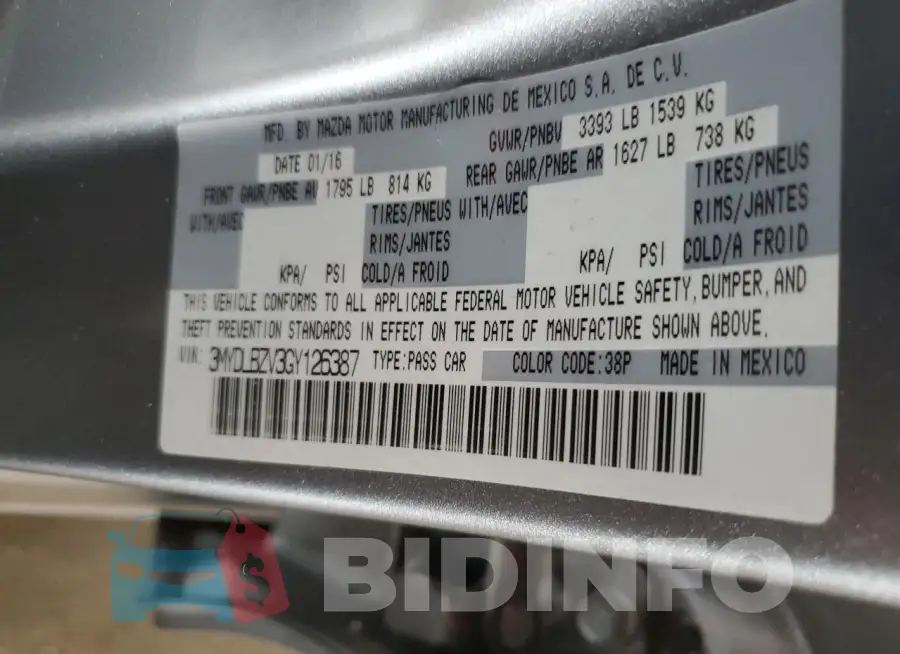 3MYDLBZV3GY126387 Photo# 12