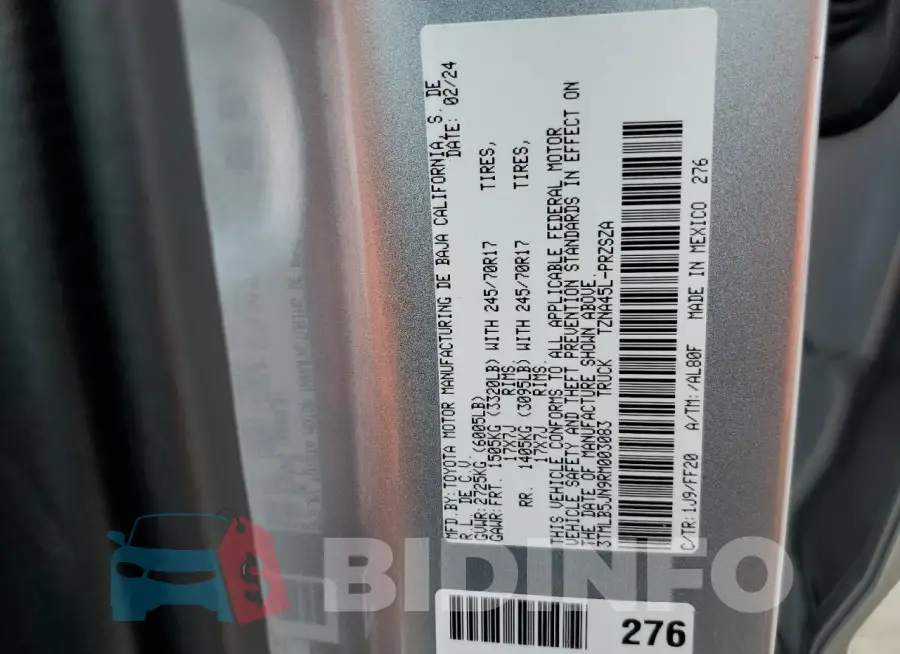 3TMLB5JN9RM003083 Photo# 13