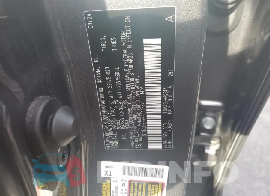 5TDKDRBHXRS538557 Photo# 13