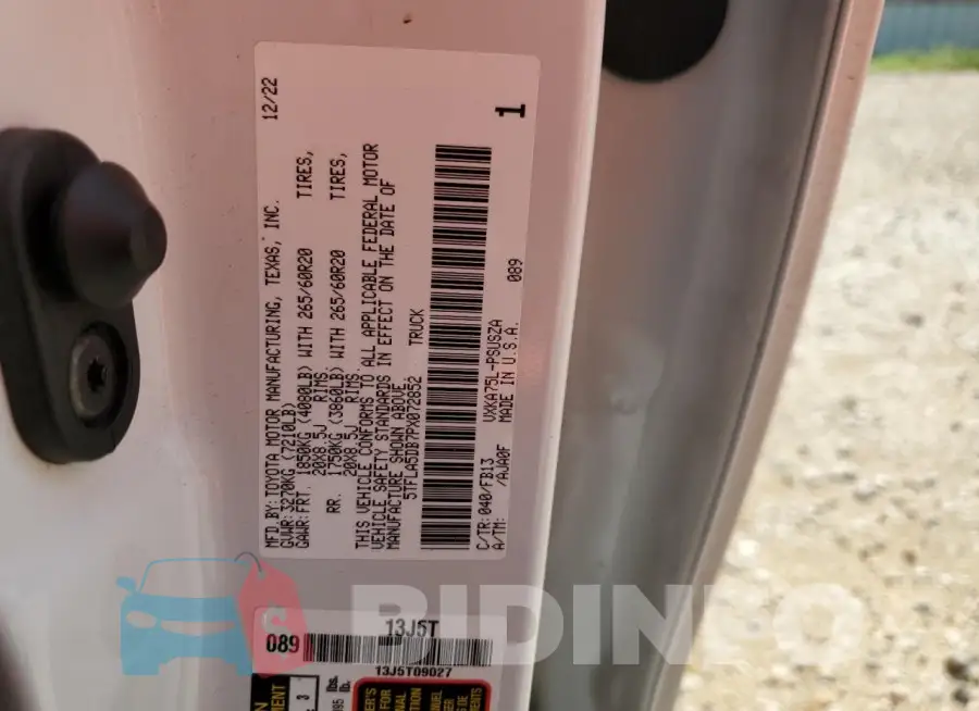 5TFLA5DB7PX072852 Photo# 12