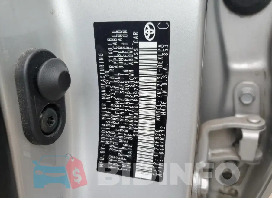 5YFEPRAE0LP097761 Photo# 12