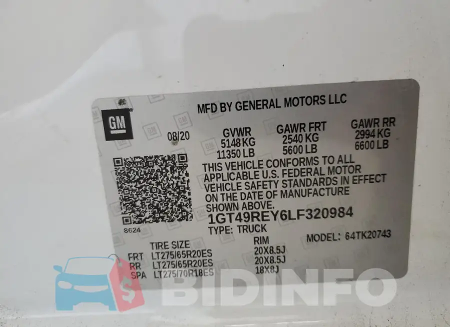 1GT49REY6LF320984 Photo# 13