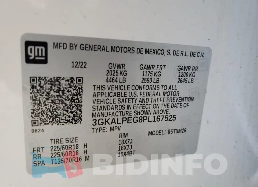 3GKALPEG8PL167525 Photo# 12