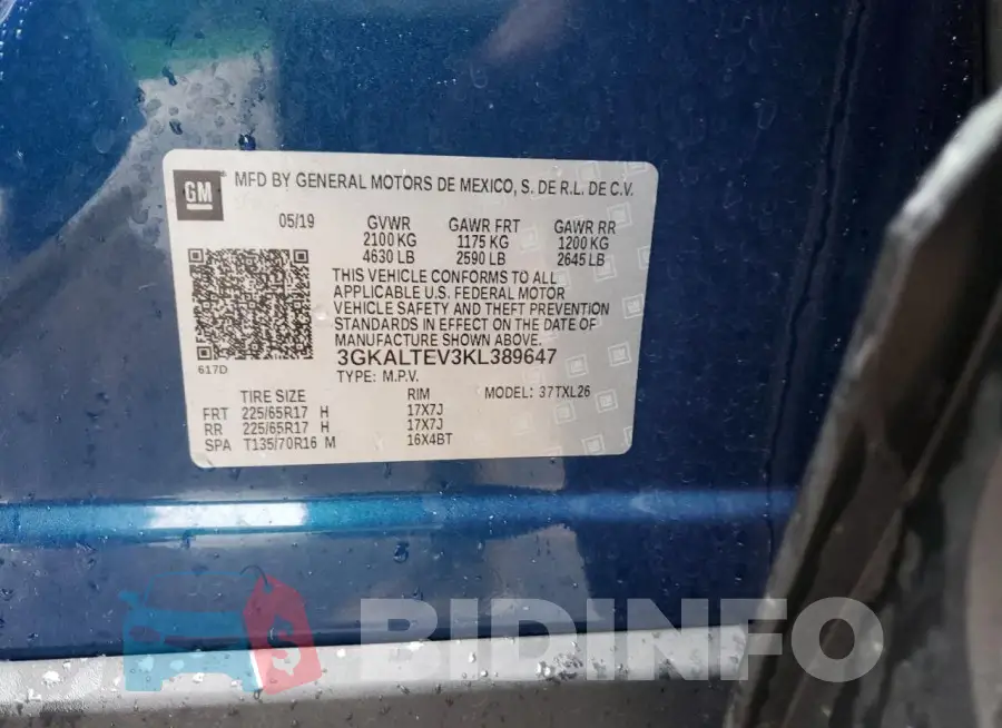 3GKALTEV3KL389647 Photo# 13