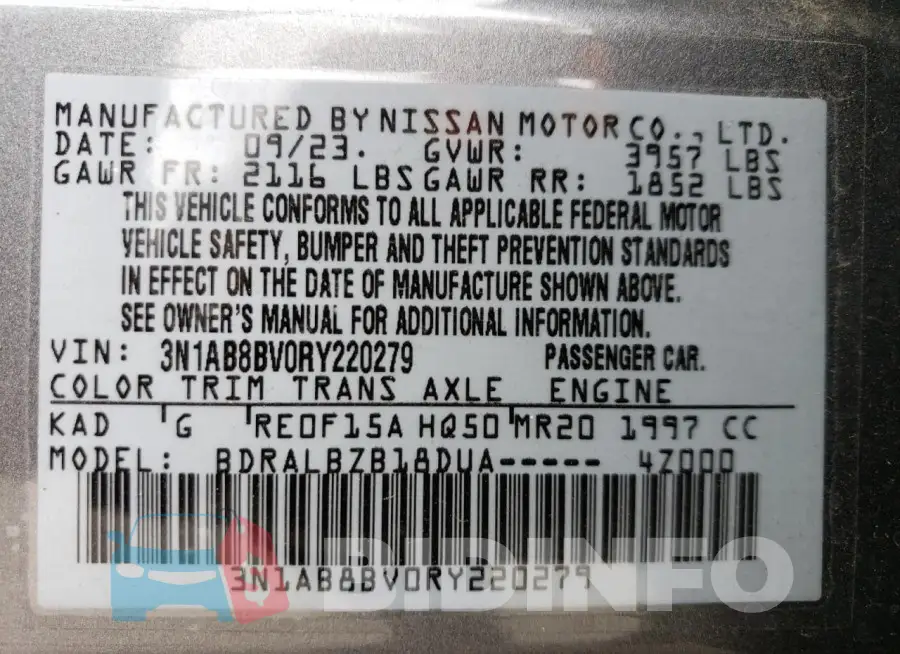 3N1AB8BV0RY220279 Photo# 12