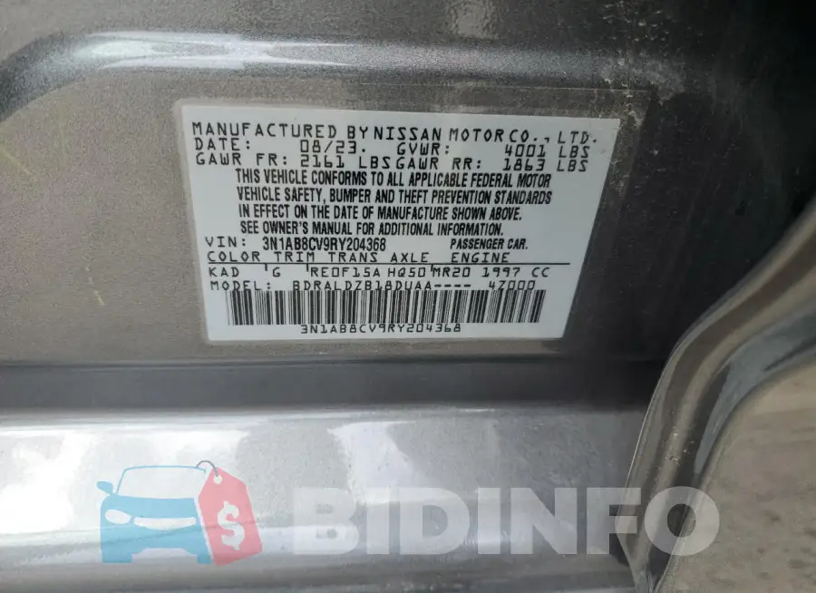 3N1AB8CV9RY204368 Photo# 12