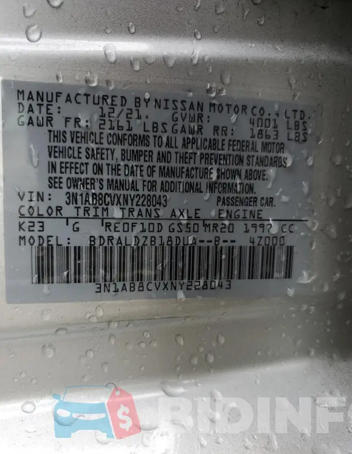 3N1AB8CVXNY228043 Photo# 12
