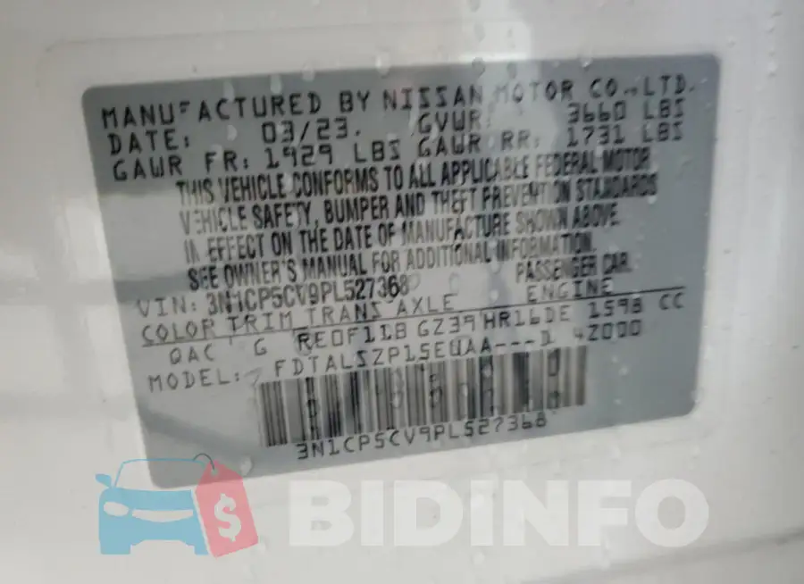 3N1CP5CV9PL527368 Photo# 13