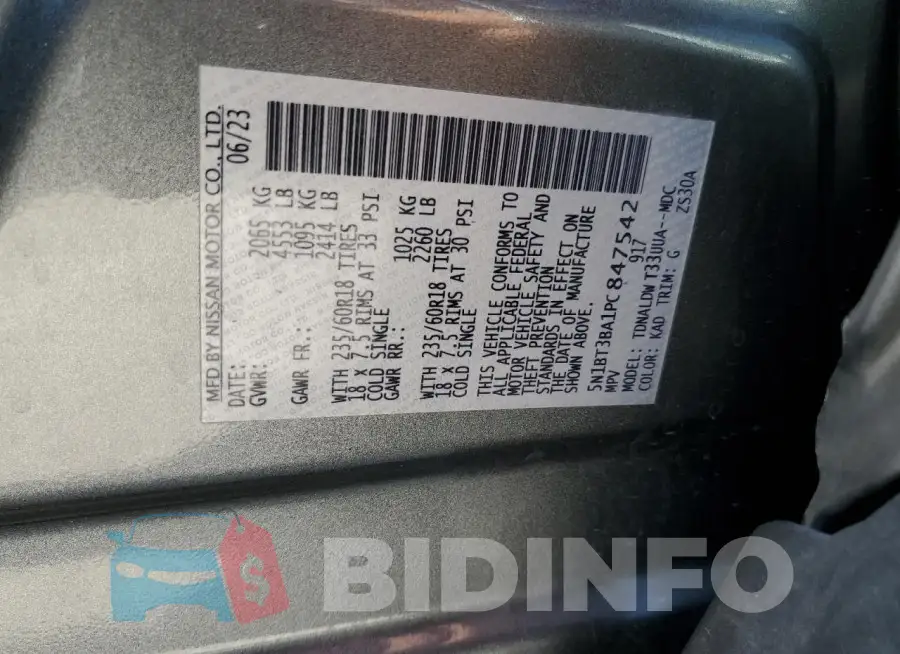 5N1BT3BA1PC847542 Photo# 14