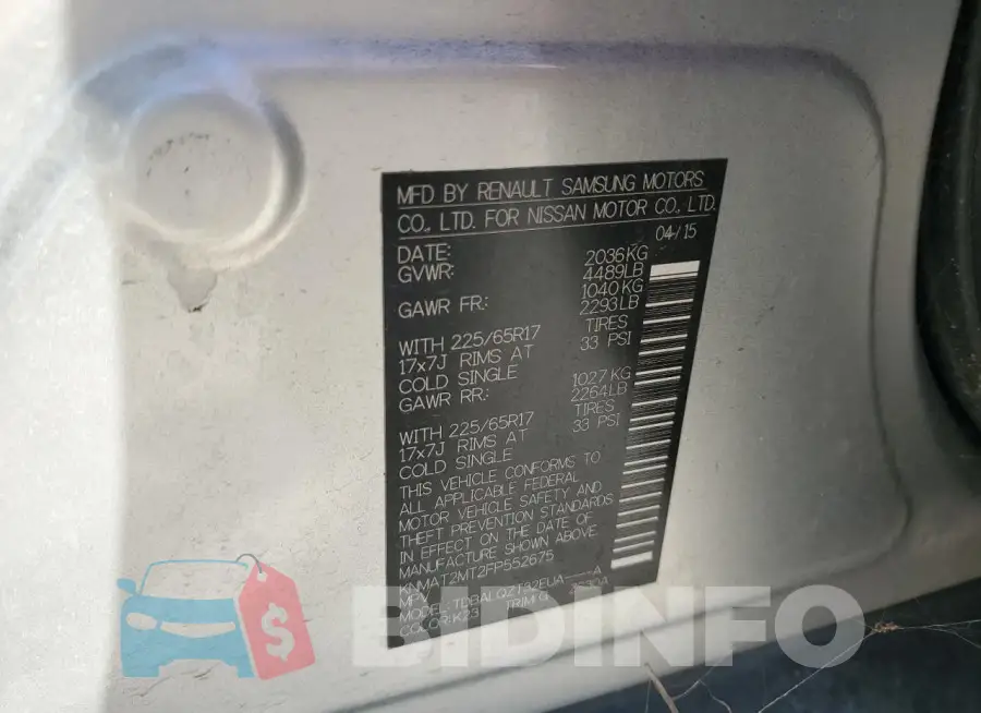 KNMAT2MT2FP552675 Photo# 12