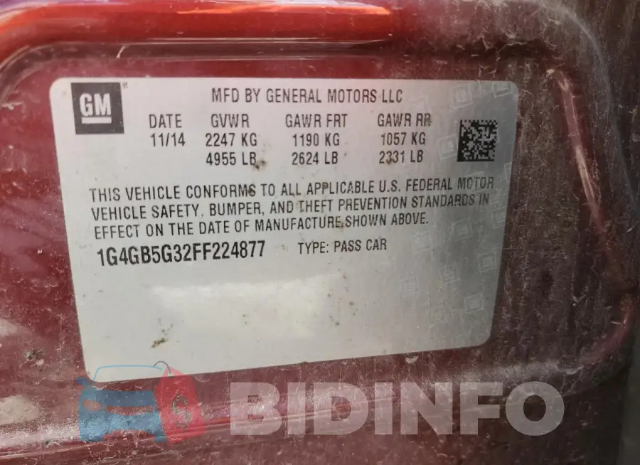 1G4GB5G32FF224877 Photo# 13