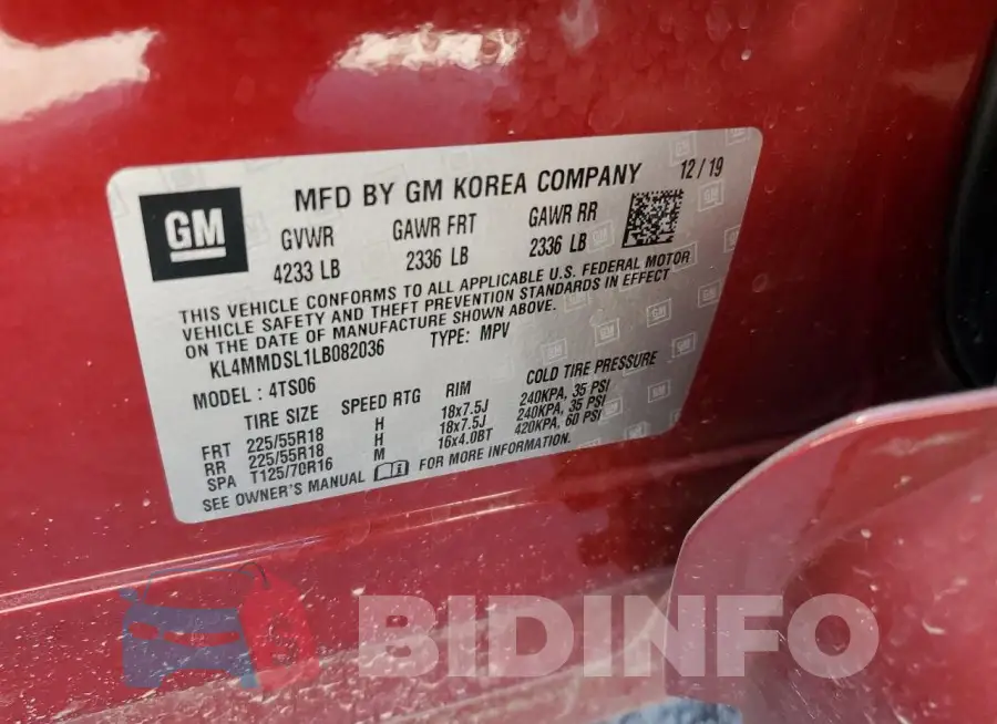 KL4MMDSL1LB082036 Photo# 13