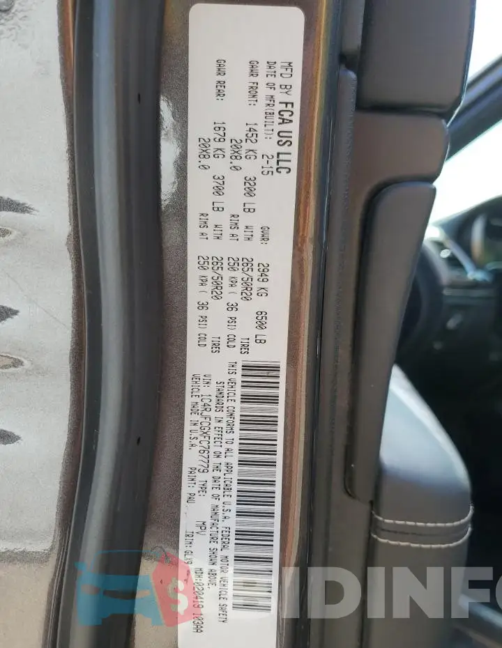 1C4RJFCGXFC767779 Photo# 14
