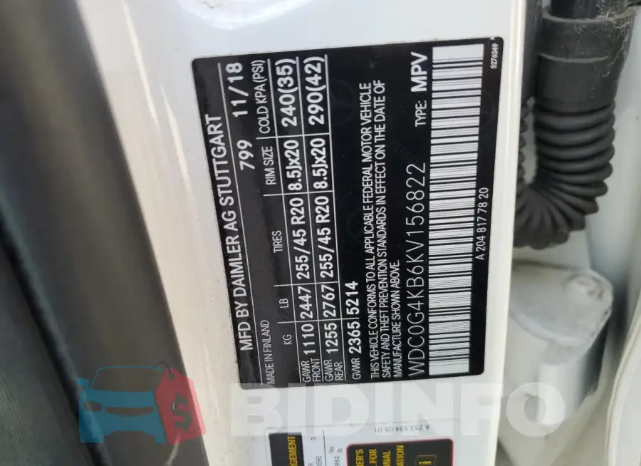 WDC0G4KB6KV156822 Photo# 13
