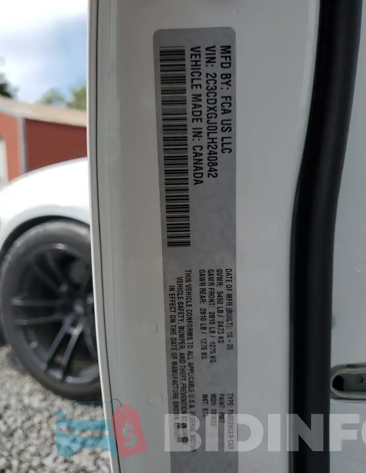 2C3CDXGJ0LH240842 Photo# 13