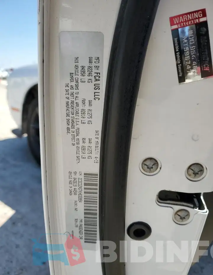 2C3CDZAG7KH632854 Photo# 12