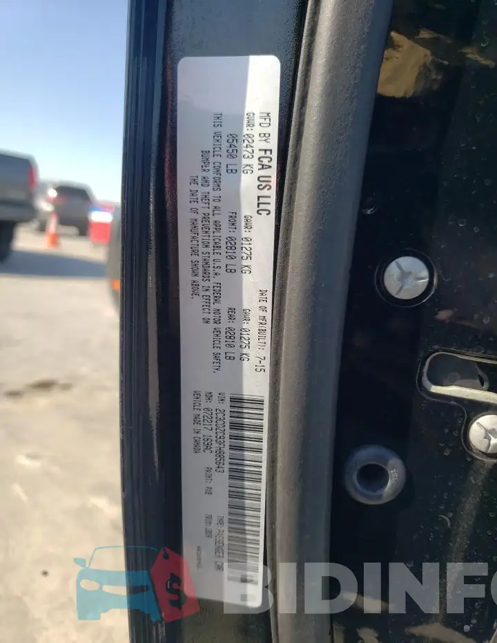 2C3CDZC93FH885643 Photo# 12