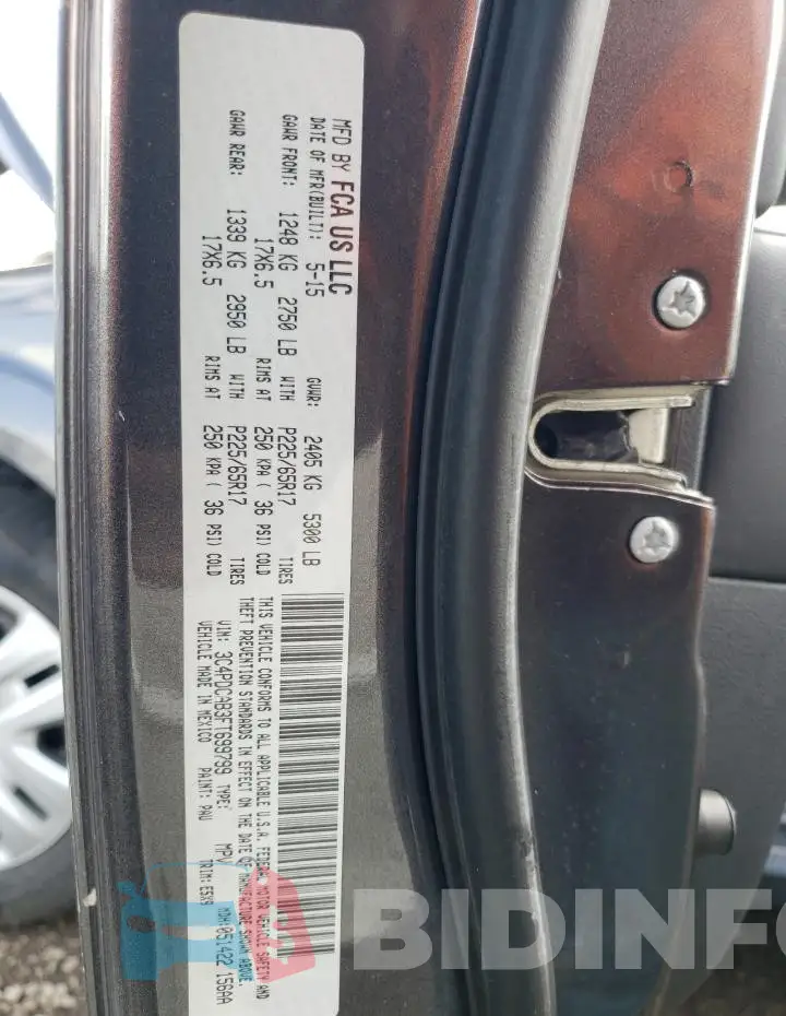 3C4PDCAB3FT699799 Photo# 14