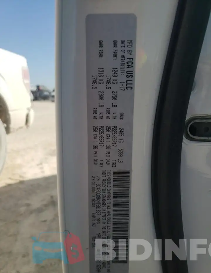 3C4PDCABXHT581607 Photo# 13