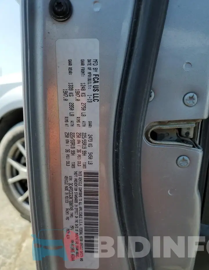 3C4PDCEG3KT680749 Photo# 14