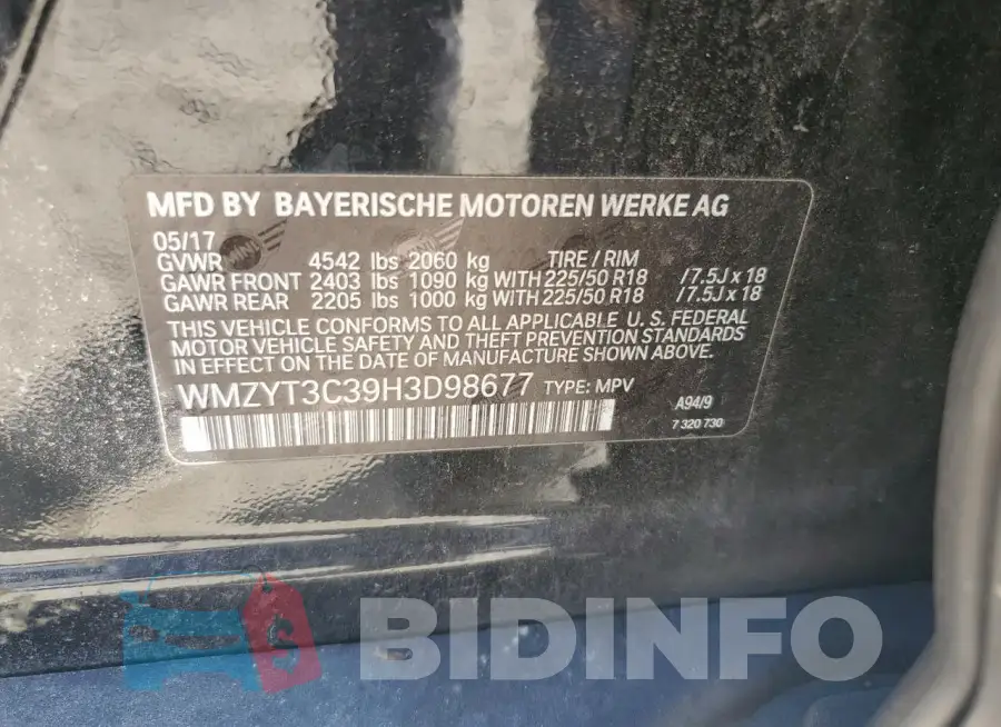 WMZYT3C39H3D98677 Photo# 12