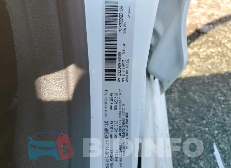 1C3CCCAB4FN562019 Photo# 12