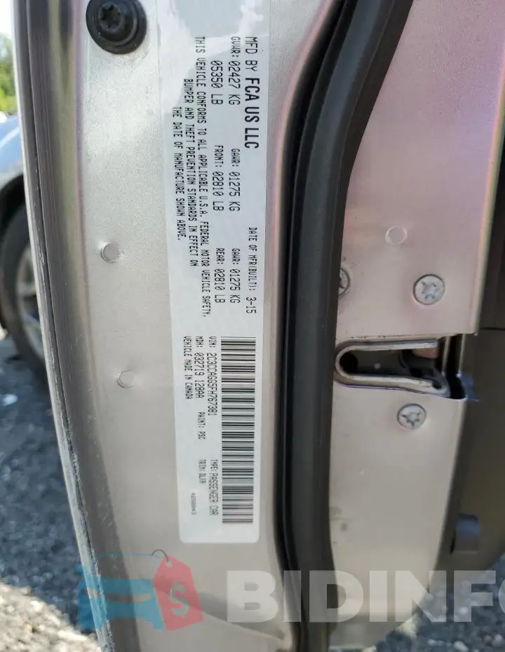 2C3CCAGG5FH767381 Photo# 12