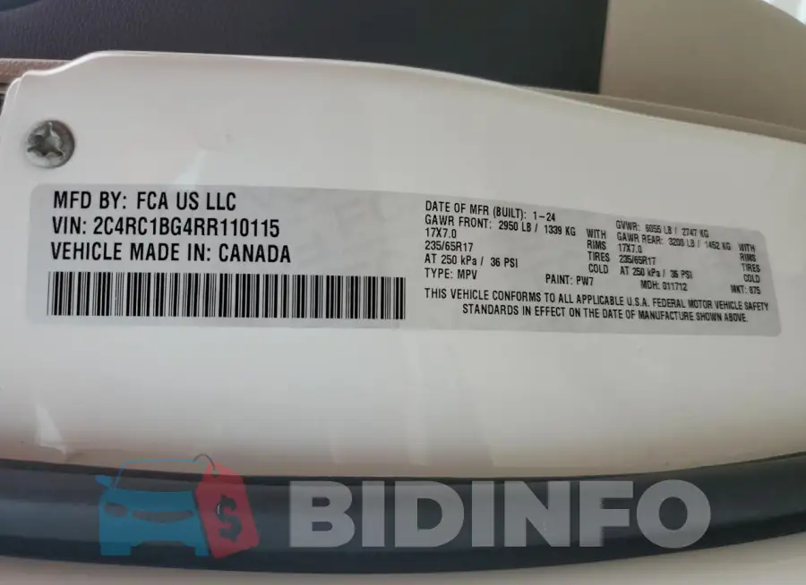 2C4RC1BG4RR110115 Photo# 13