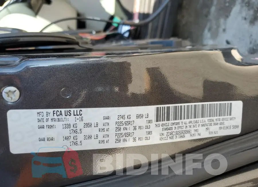 2C4RC1BG5GR269061 Photo# 14