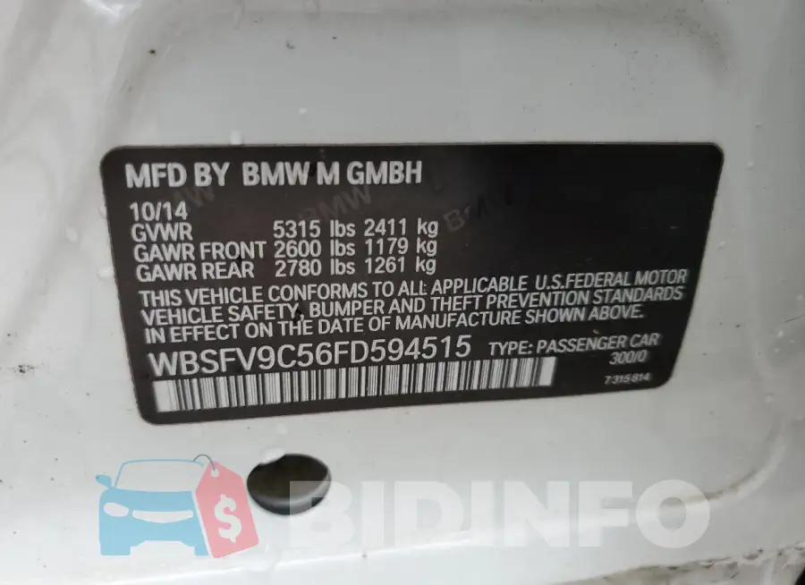 WBSFV9C56FD594515 Photo# 12
