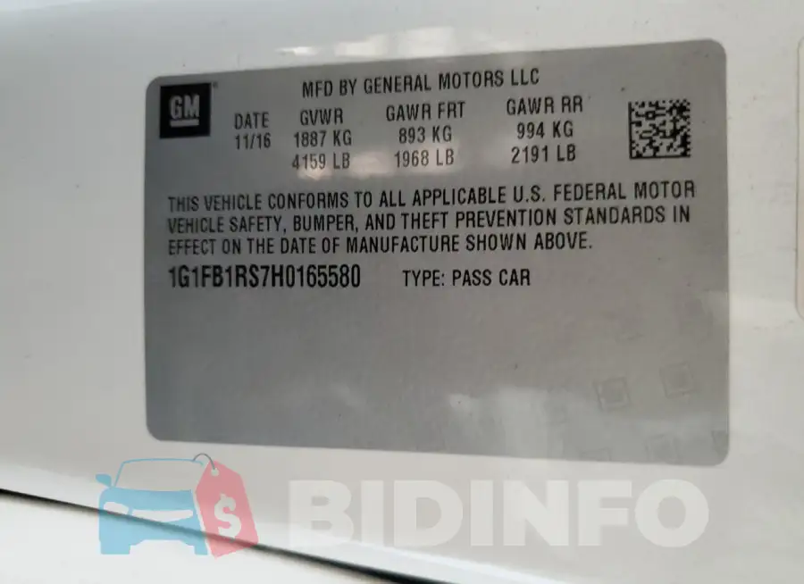 1G1FB1RS7H0165580 Photo# 12
