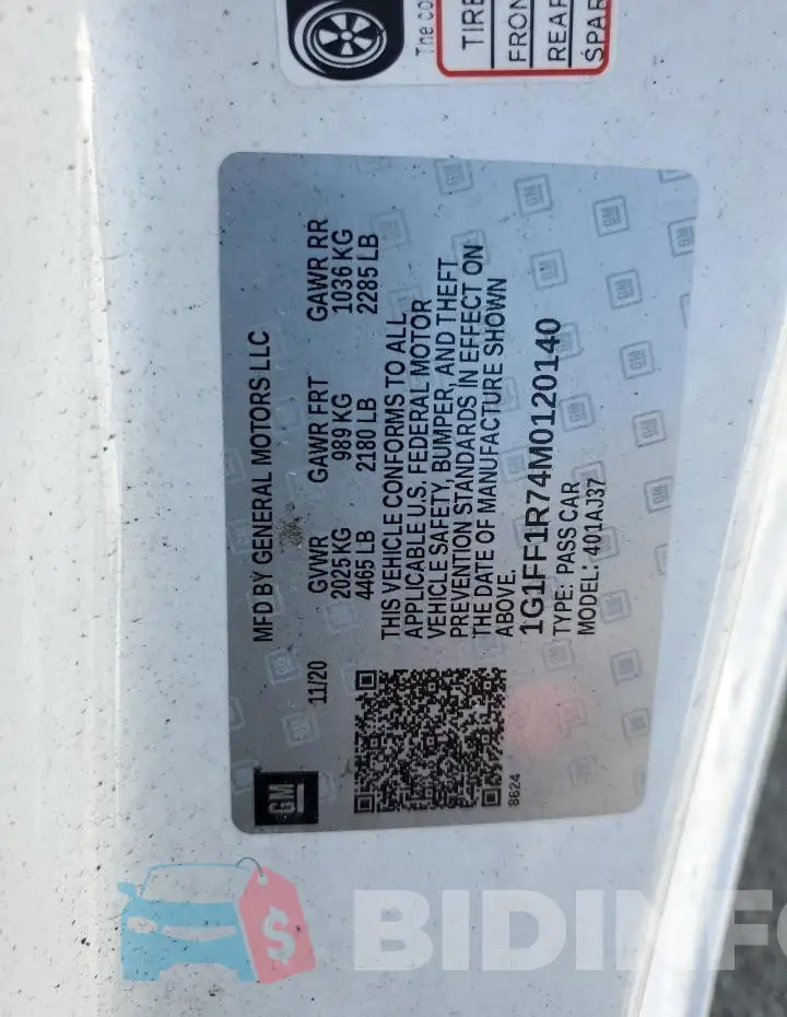 1G1FF1R74M0120140 Photo# 12