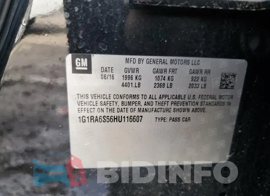1G1RA6S56HU116607 Photo# 12