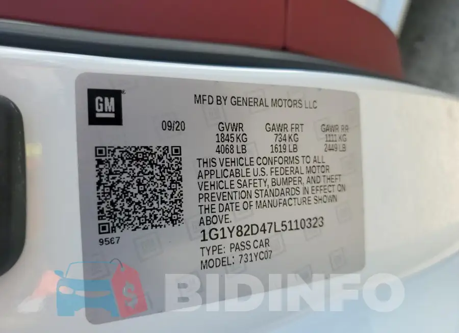1G1Y82D47L5110323 Photo# 13