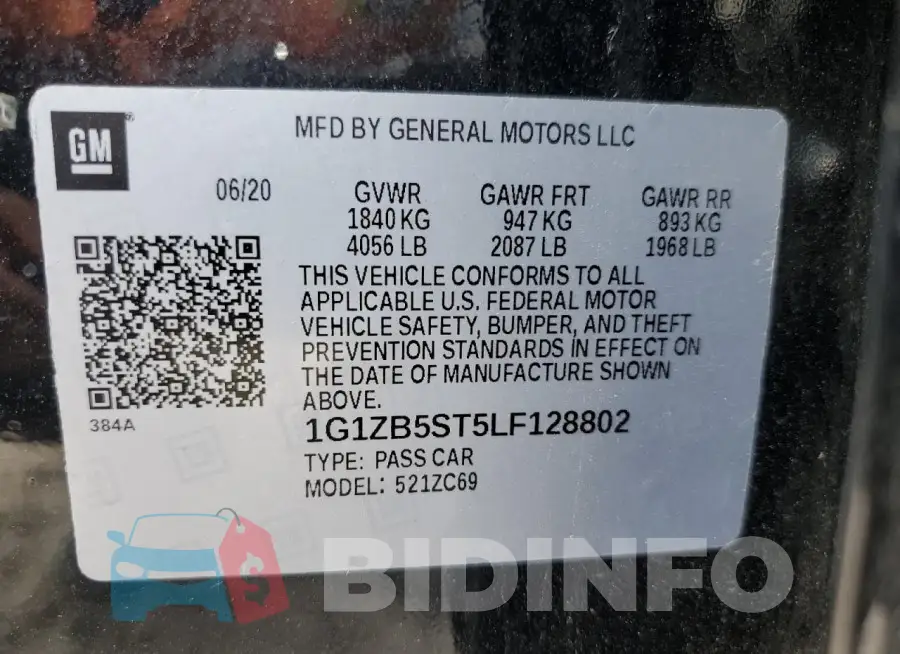 1G1ZB5ST5LF128802 Photo# 12