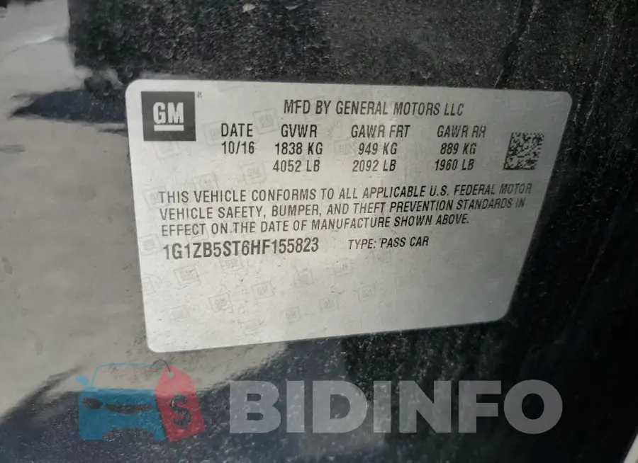 1G1ZB5ST6HF155823 Photo# 12